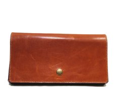 画像2: "JUTTA NEUMANN" Leather Wallet "the Waiter's Wallet"  color : Caramel / Yellow (2)