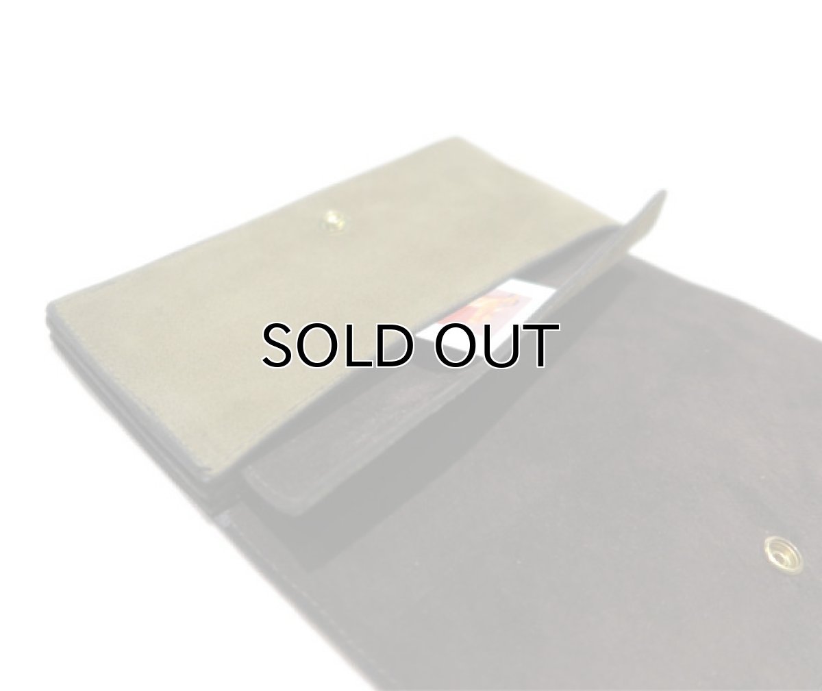 画像8: "JUTTA NEUMANN" Leather Wallet "the Waiter's Wallet"  -Suede-  color : Suede Green / Dark Brown (8)