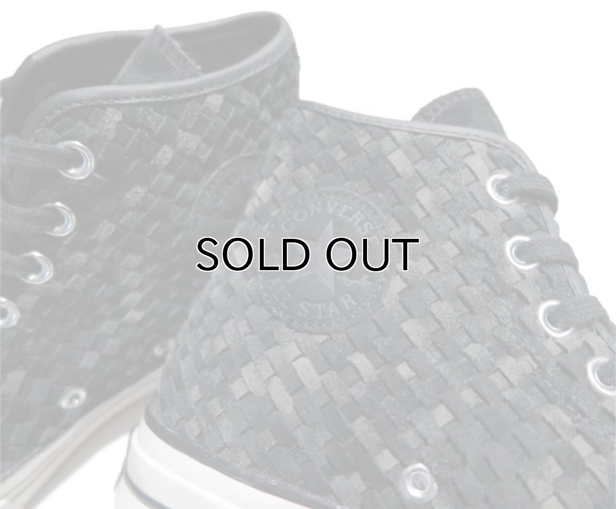 画像7: NEW Converse "First String" Hi-Cut Suede Sneaker　Black/Grey Woven　size 8 (7)