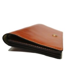 画像5: "JUTTA NEUMANN" Leather Wallet "the Waiter's Wallet"  color : Caramel / Yellow (5)