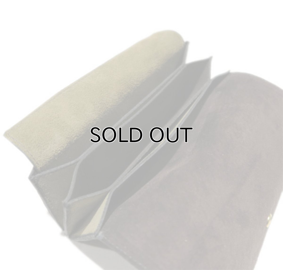 画像7: "JUTTA NEUMANN" Leather Wallet "the Waiter's Wallet"  -Suede-  color : Suede Green / Dark Brown (7)