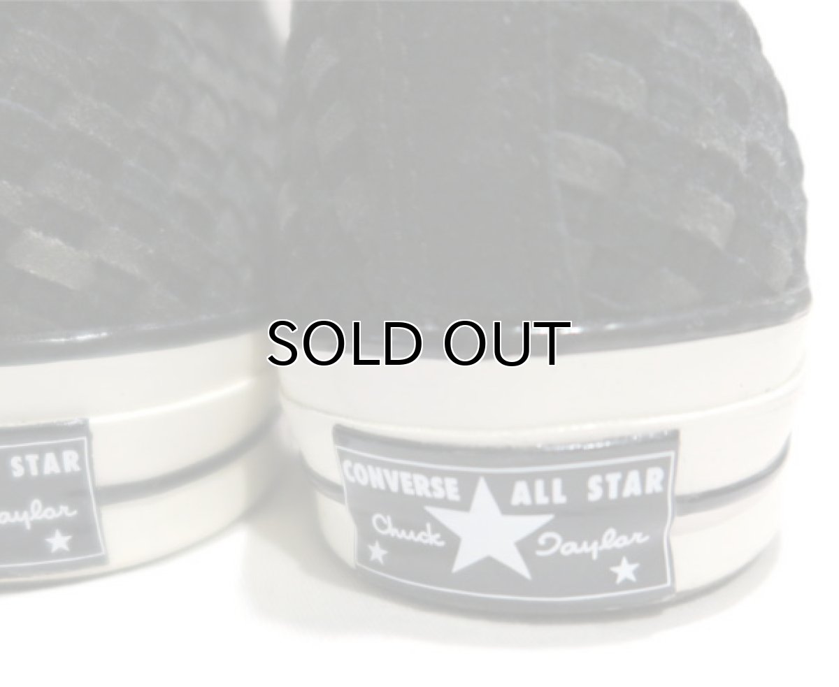 画像6: NEW Converse "First String" Hi-Cut Suede Sneaker　Black/Grey Woven　size 8 (6)