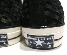 画像6: NEW Converse "First String" Hi-Cut Suede Sneaker　Black/Grey Woven　size 8 (6)