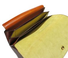 画像7: "JUTTA NEUMANN" Leather Wallet "the Waiter's Wallet"  color : Caramel / Yellow (7)