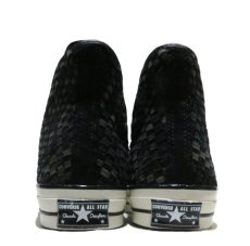 画像4: NEW Converse "First String" Hi-Cut Suede Sneaker　Black/Grey Woven　size 8 (4)