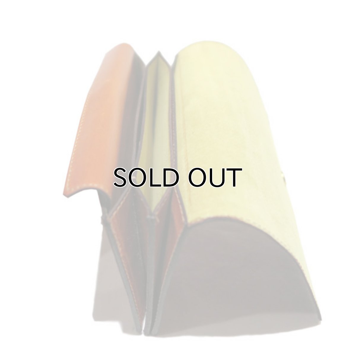 画像6: "JUTTA NEUMANN" Leather Wallet "the Waiter's Wallet"  color : Caramel / Yellow (6)