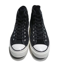 画像2: NEW Converse "First String" Hi-Cut Suede Sneaker　Black/Grey Woven　size 8 (2)