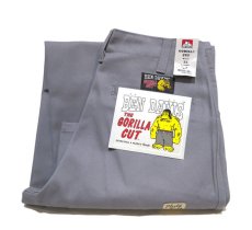 画像6: BEN DAVIS  "THE GORILLA CUT" Wide Work Pants　LIGHT GREY　size w 32 (6)