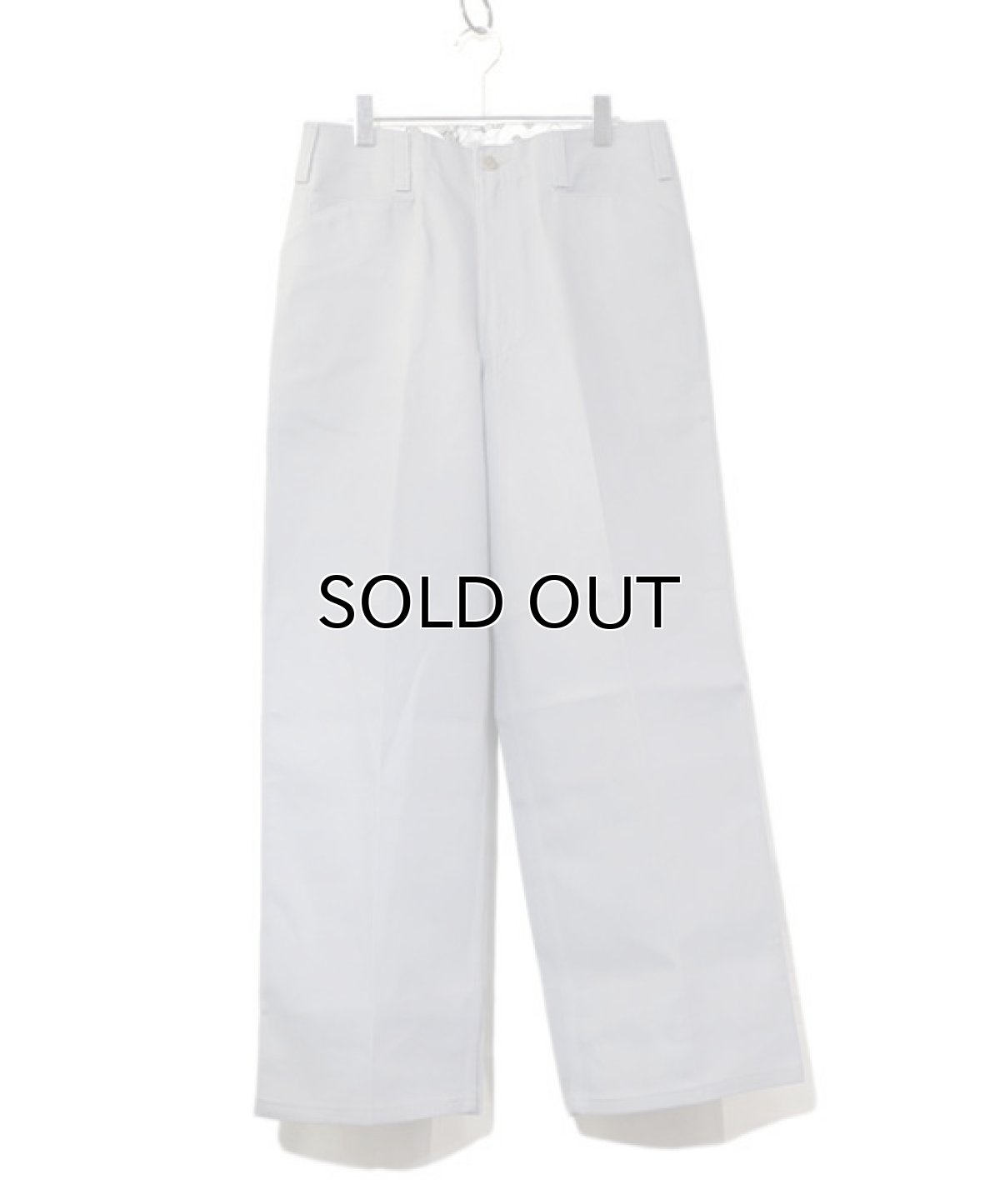 画像2: BEN DAVIS  "THE GORILLA CUT" Wide Work Pants　LIGHT GREY　size w 32 (2)