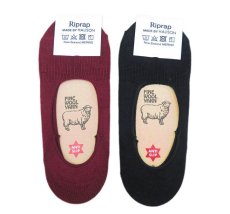 画像6: Riprap HALISON Nz MERINO "INVISIBLE SOCKS"　color : BLACK　size FREE (25~27cm) (6)