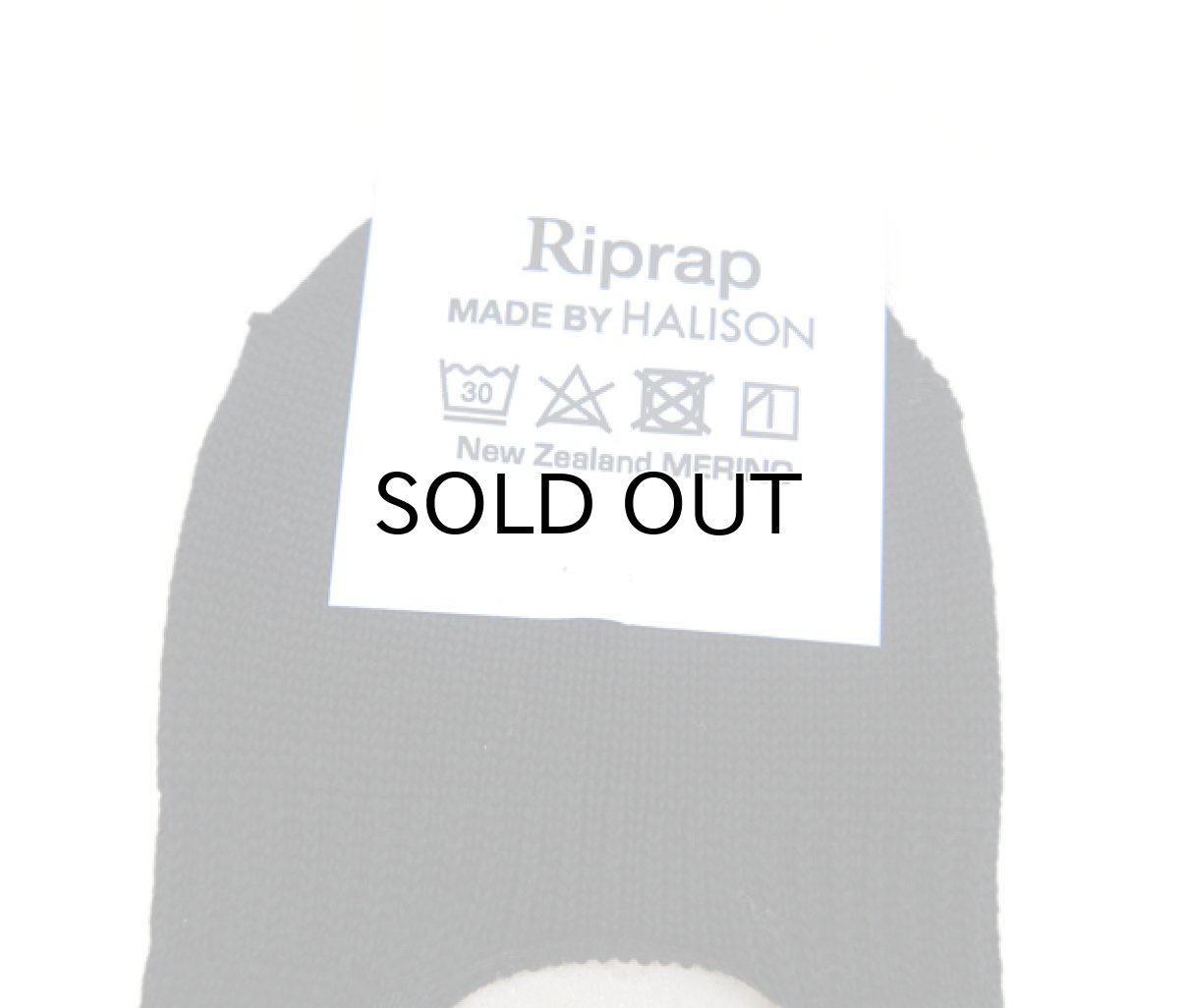 画像3: Riprap HALISON Nz MERINO "INVISIBLE SOCKS"　color : BLACK　size FREE (25~27cm) (3)
