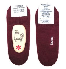 画像2: Riprap HALISON Nz MERINO "INVISIBLE SOCKS"　color : MAROON　size FREE (25~27cm) (2)