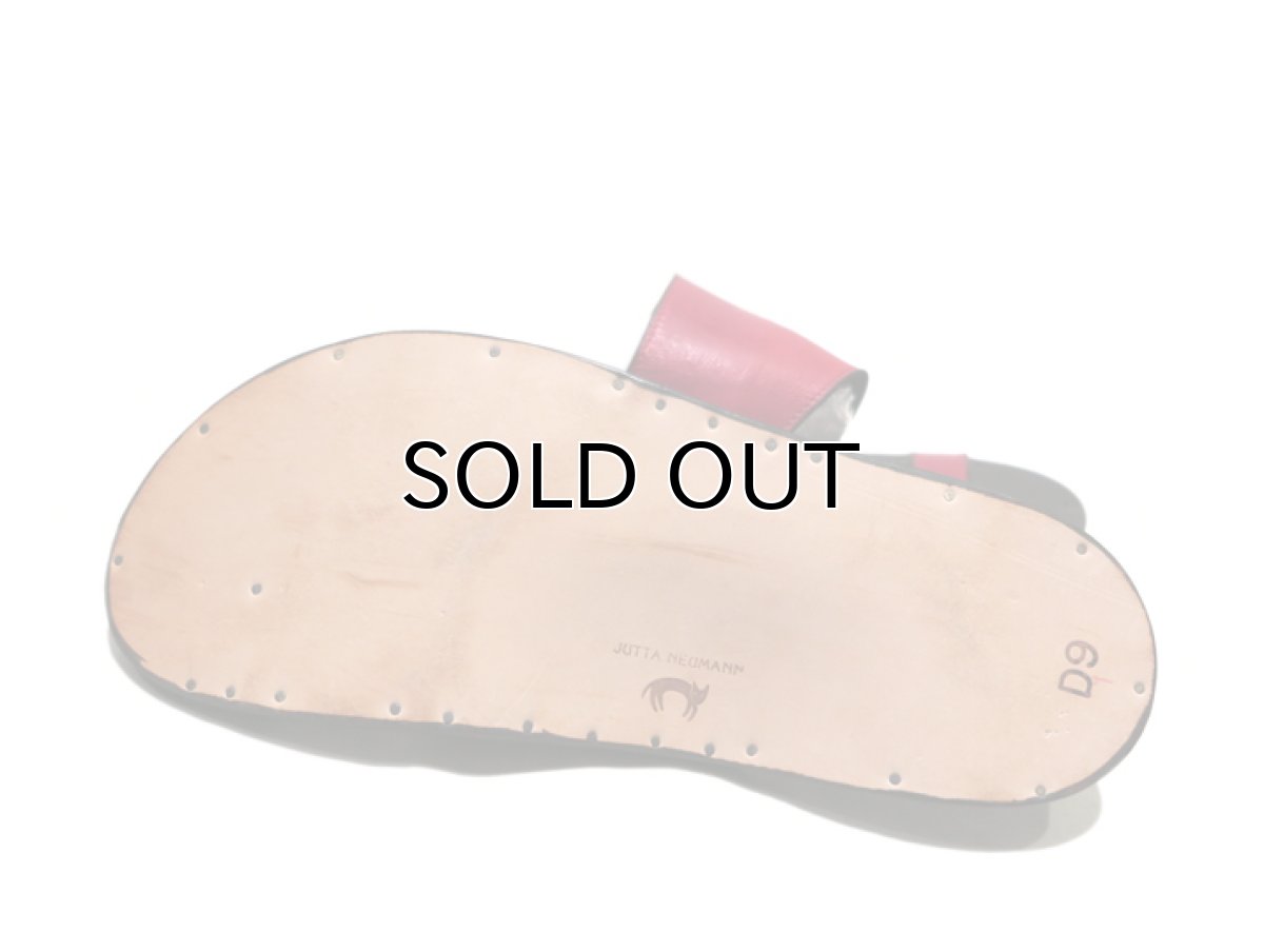 画像6: JUTTA NEUMANN "ALICE" Leather Sandal　ROSSO　size 10 D (6)