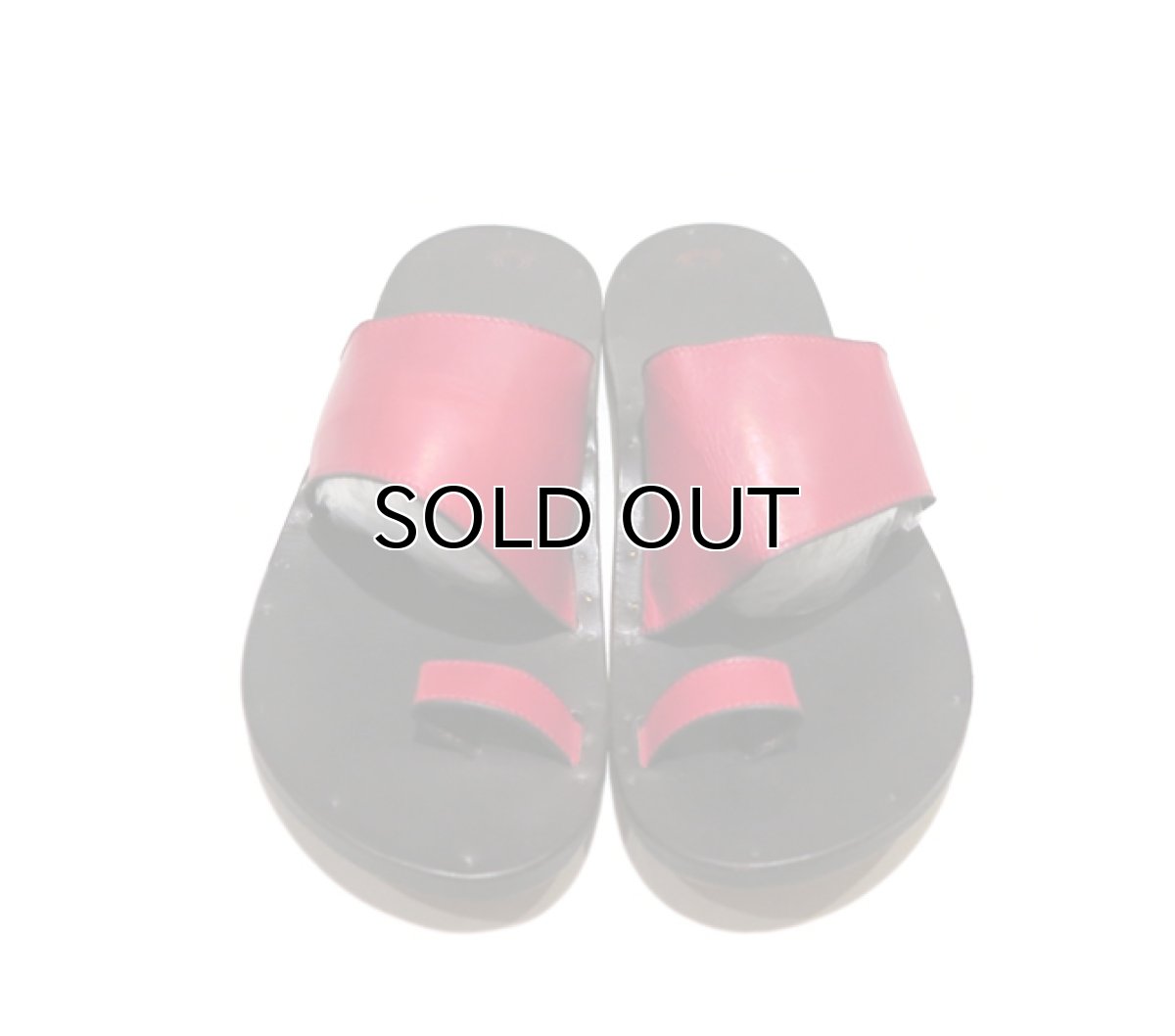 画像2: JUTTA NEUMANN "ALICE" Leather Sandal　ROSSO　size 10 D (2)