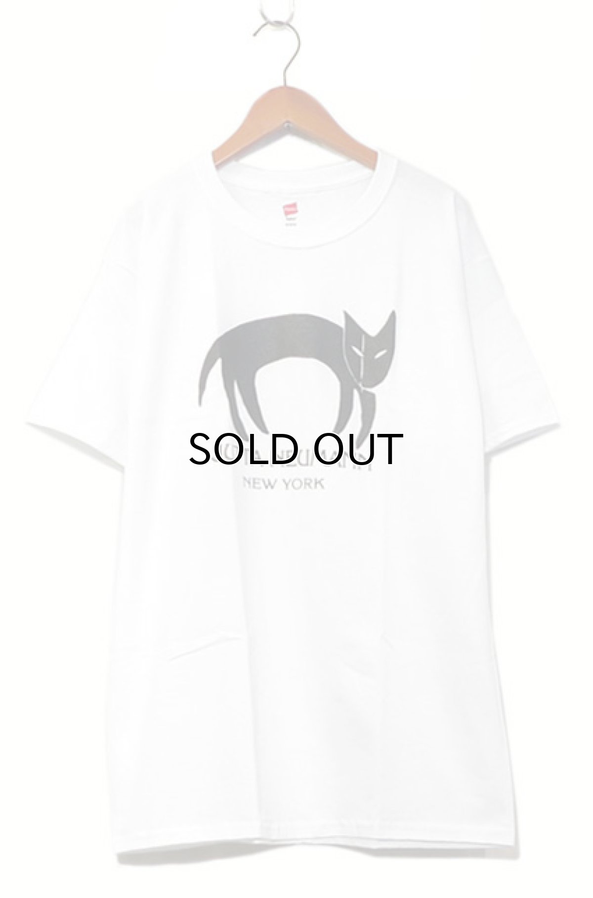 画像1: JUTTA NEUMANN Print T-Shirts　White / Black　size MEDIUM (1)