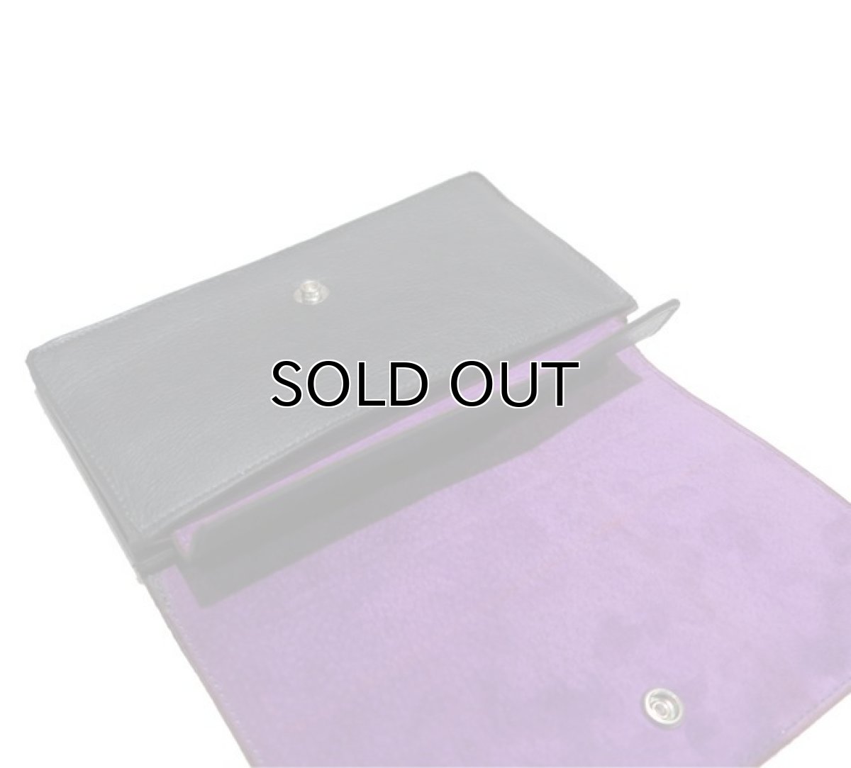 画像8: "JUTTA NEUMANN" Leather Wallet "the Waiter's Wallet"  color : Black / Purple 長財布 (8)