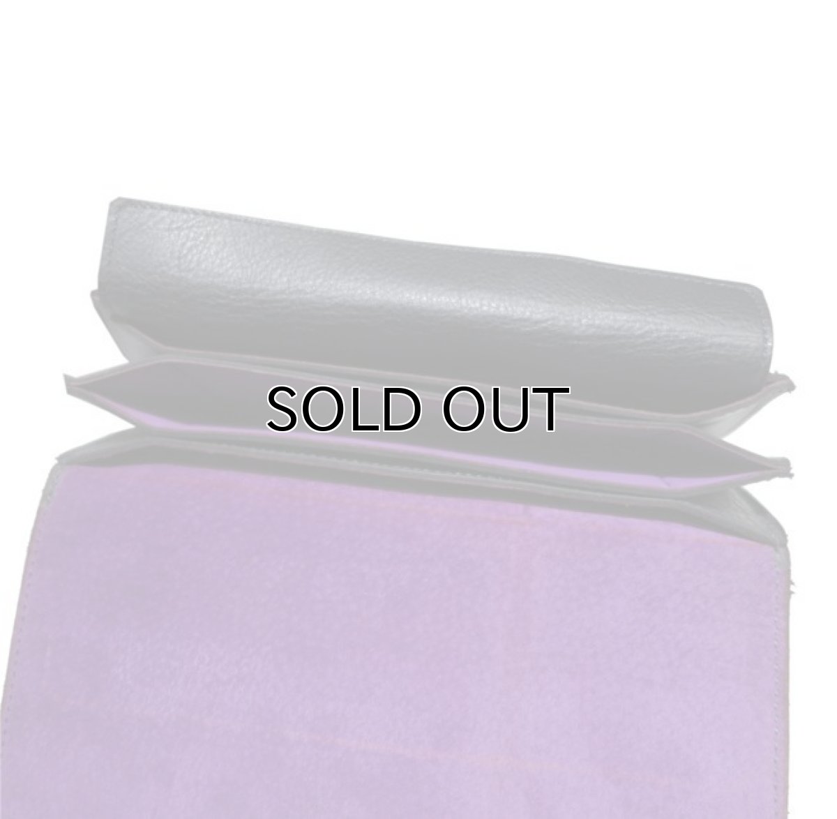 画像7: "JUTTA NEUMANN" Leather Wallet "the Waiter's Wallet"  color : Black / Purple 長財布 (7)