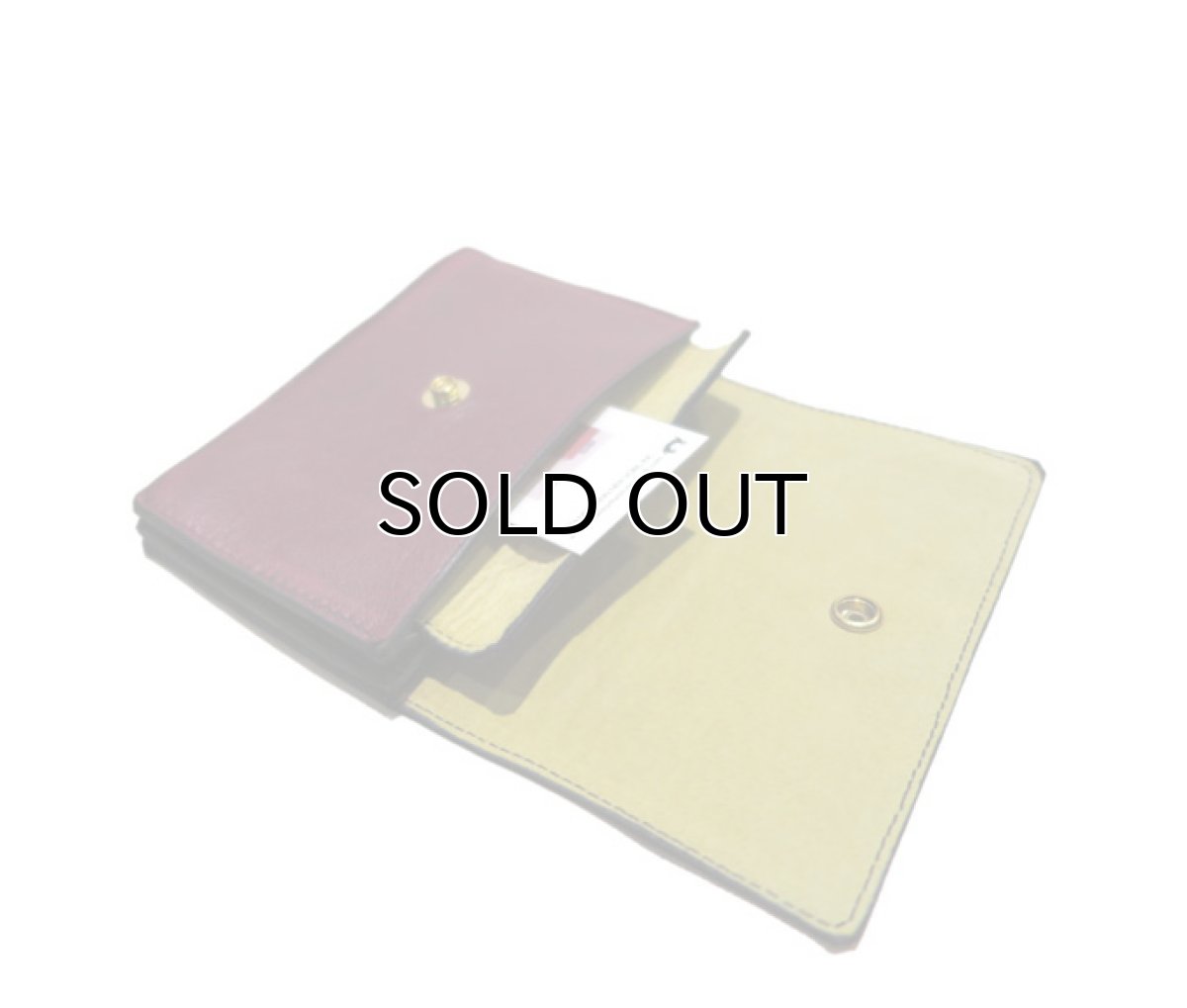 画像8: "JUTTA NEUMANN" Leather Wallet "the Waiter's Wallet" Medium Size　color : Burgundy / Yellow (8)