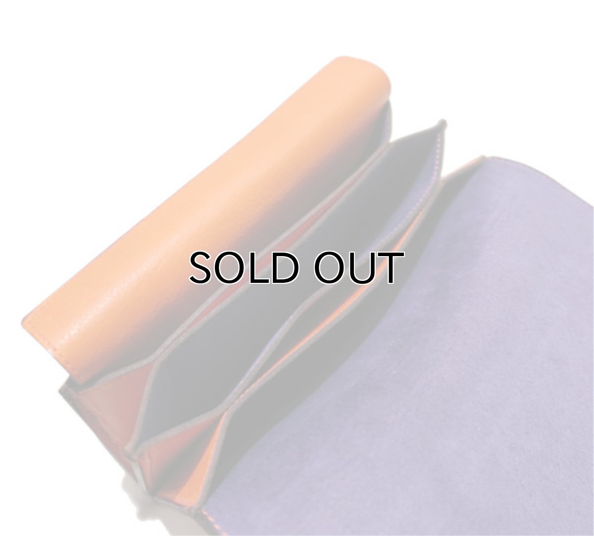 画像9: "JUTTA NEUMANN" Leather Wallet "the Waiter's Wallet"  color : Orange / Purple 長財布 (9)