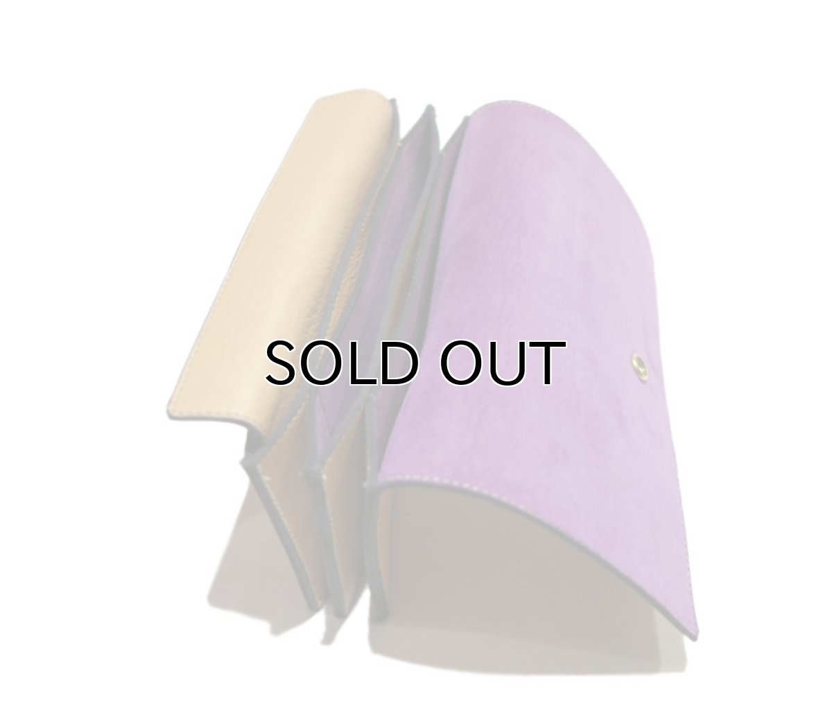 画像8: "JUTTA NEUMANN" Leather Wallet "the Waiter's Wallet"  color : Camel Shine / Lavender 長財布 (8)