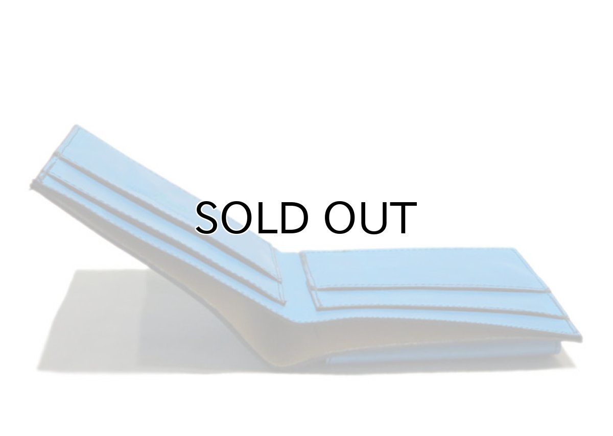 画像5: "JUTTA NEUMANN" Leather Wallet with Change Purse   color : Turquoise / Yellow (5)