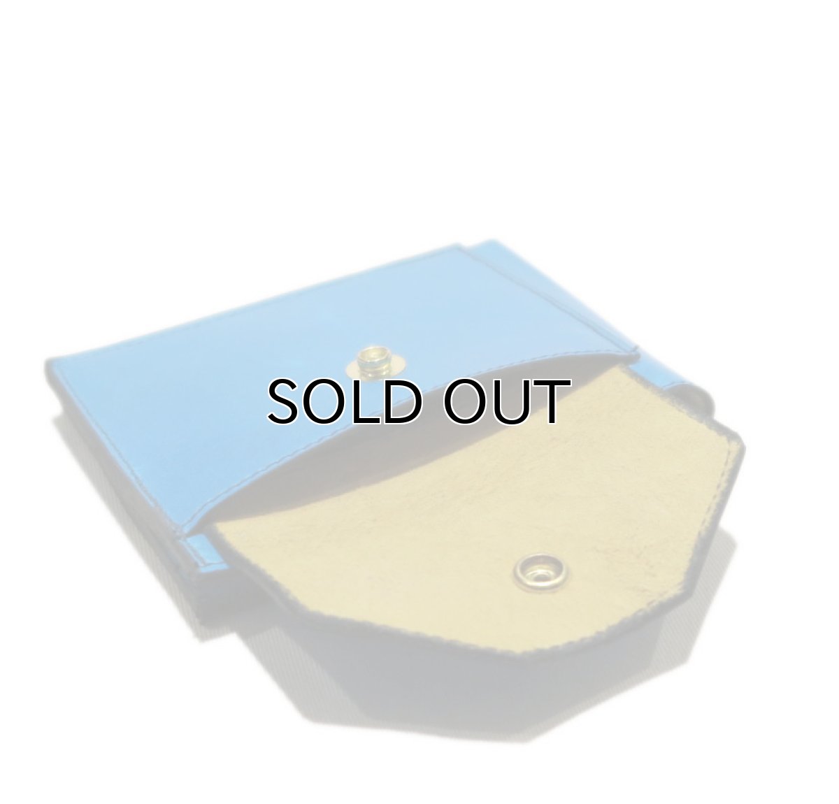 画像8: "JUTTA NEUMANN" Leather Wallet with Change Purse   color : Turquoise / Yellow (8)