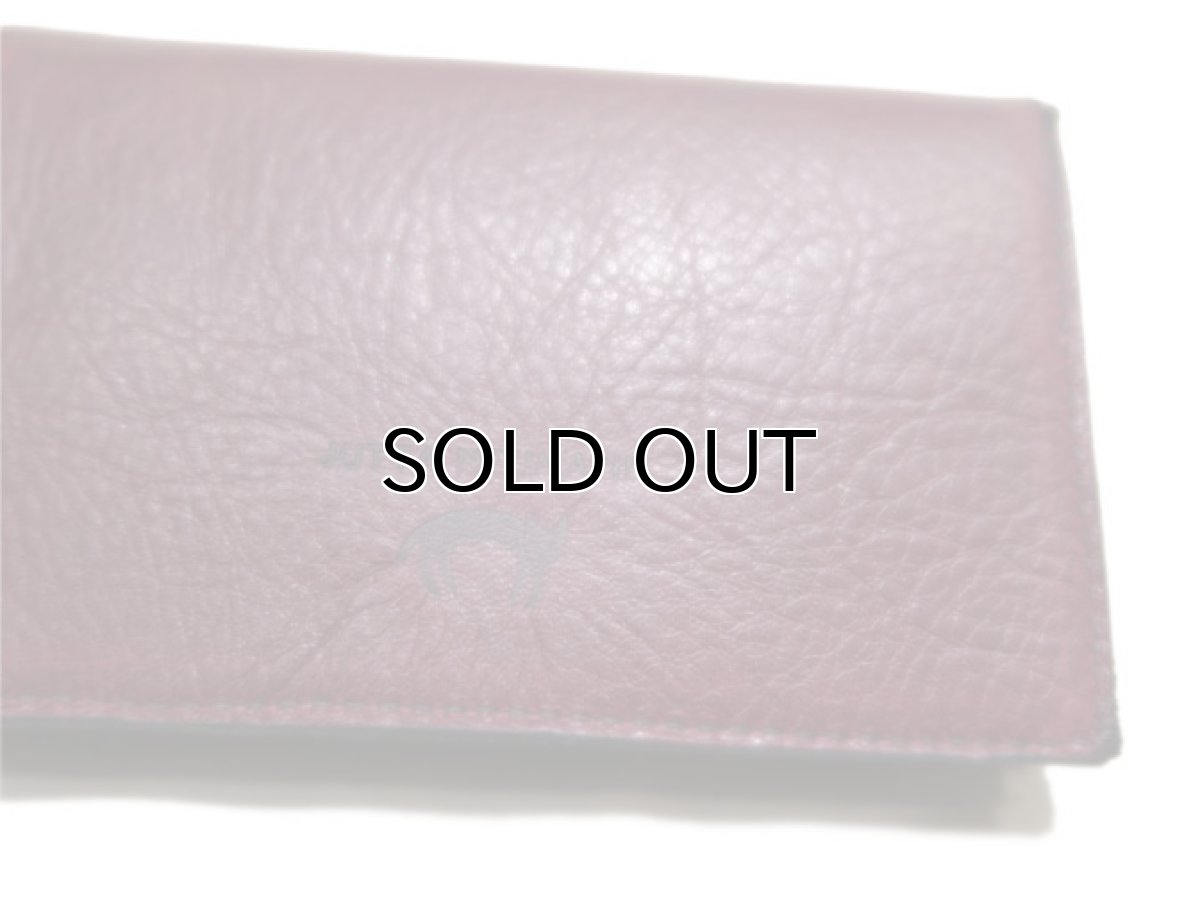 画像10: "JUTTA NEUMANN" Leather Wallet "the Waiter's Wallet" Medium Size　color : Burgundy / Yellow (10)