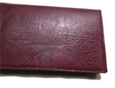 画像10: "JUTTA NEUMANN" Leather Wallet "the Waiter's Wallet" Medium Size　color : Burgundy / Yellow (10)