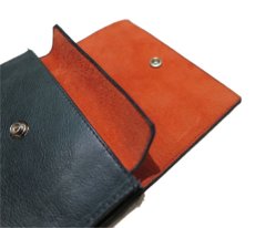 画像7: "JUTTA NEUMANN" Leather Wallet "the Waiter's Wallet" Medium Size　color : Patagonia / Orange (7)