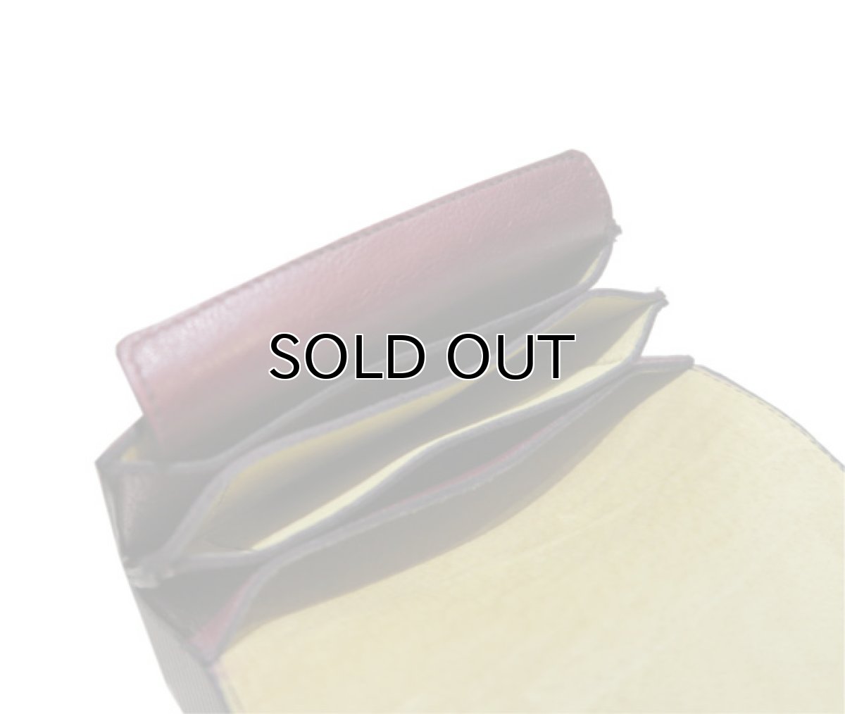 画像9: "JUTTA NEUMANN" Leather Wallet "the Waiter's Wallet" Medium Size　color : Burgundy / Yellow (9)