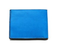 画像3: "JUTTA NEUMANN" Leather Wallet with Change Purse   color : Turquoise / Yellow (3)