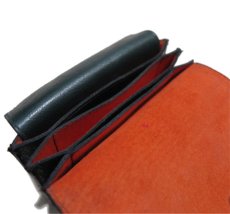 画像9: "JUTTA NEUMANN" Leather Wallet "the Waiter's Wallet" Medium Size　color : Patagonia / Orange (9)