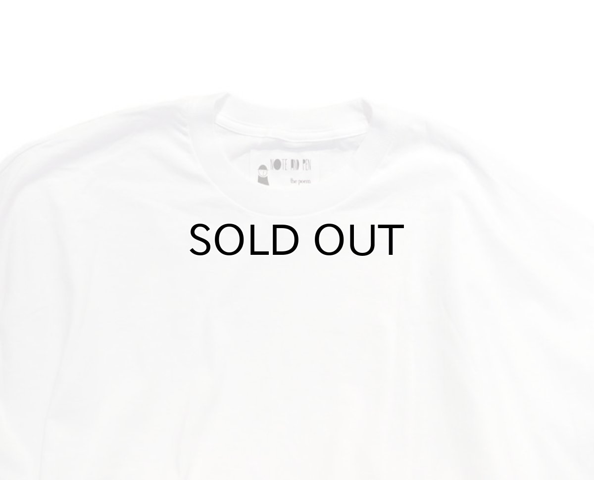 画像3: Note and Pen the poem ノートとペン "Short Length Tee" WHITE one size (3)