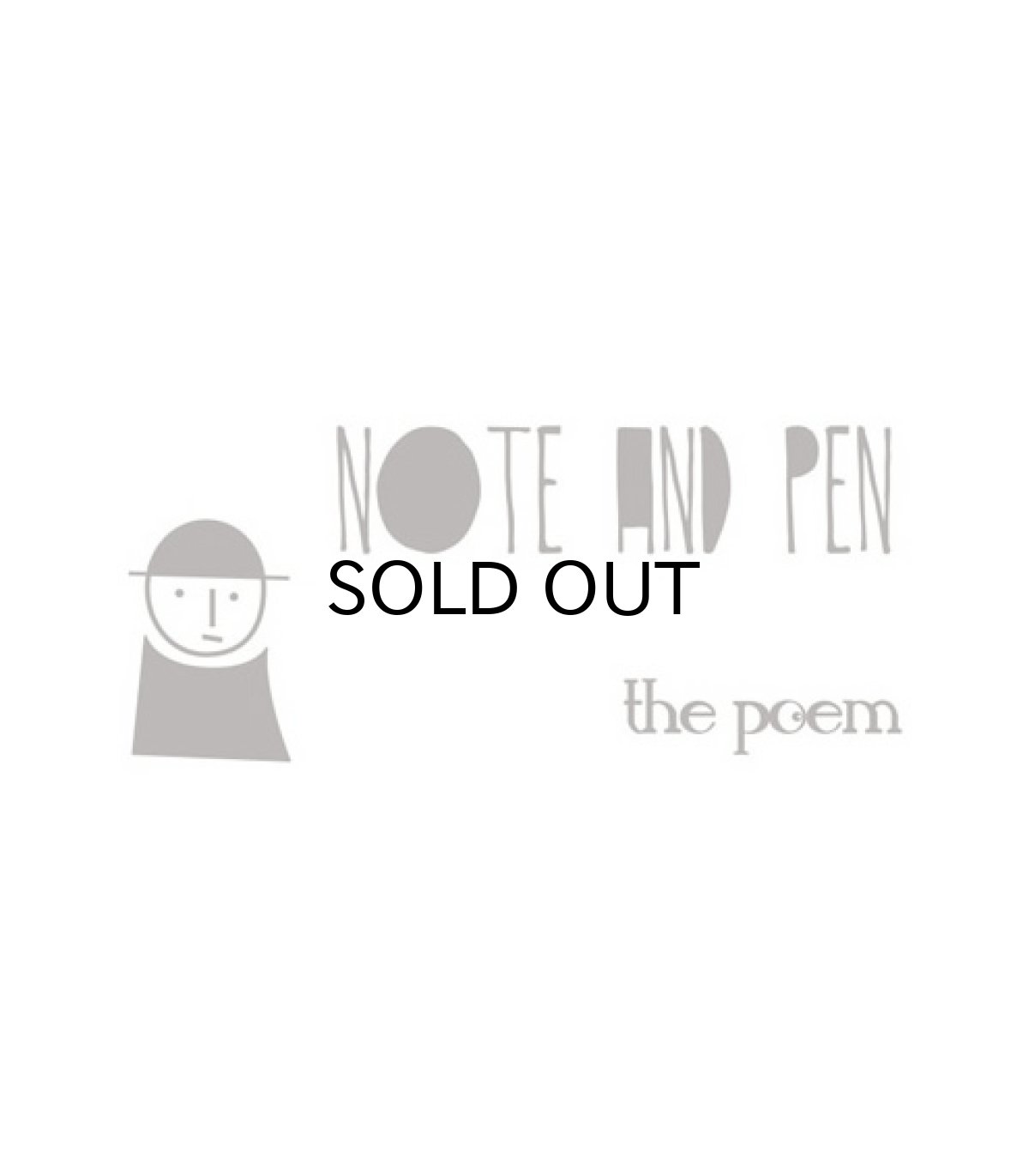 画像5: Note and Pen the poem ノートとペン "Short Length Tee" ASH GREY one size (5)