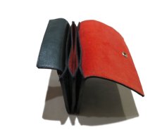 画像6: "JUTTA NEUMANN" Leather Wallet "the Waiter's Wallet" Medium Size　color : Patagonia / Deep Orange (6)