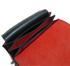 画像9: "JUTTA NEUMANN" Leather Wallet "the Waiter's Wallet" Medium Size　color : Patagonia / Deep Orange (9)