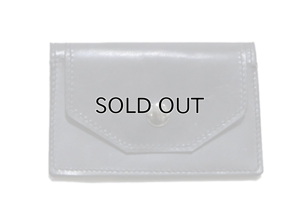 画像2: "JUTTA NEUMANN" Leather Card Case with Change Parse color : Charcoal / Yellow Green (2)