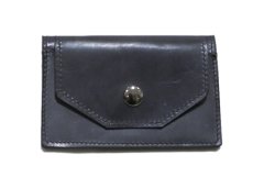 画像2: "JUTTA NEUMANN" Leather Card Case with Change Parse　color : Charcoal / Yellow Green (2)