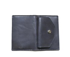 画像5: "JUTTA NEUMANN" Leather Card Case with Change Parse　color : Charcoal / Yellow Green (5)