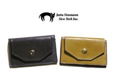 画像10: "JUTTA NEUMANN" Leather Card Case with Change Parse　color : Mustard / Brick Red (10)