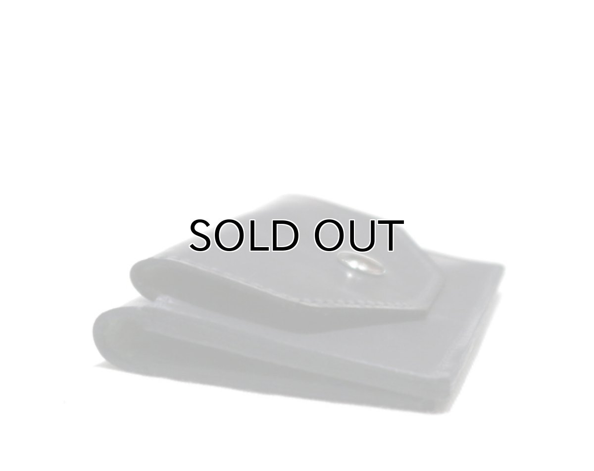 画像4: "JUTTA NEUMANN" Leather Card Case with Change Parse color : Charcoal / Yellow Green (4)