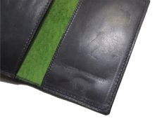 画像8: "JUTTA NEUMANN" Leather Card Case with Change Parse　color : Charcoal / Yellow Green (8)