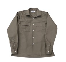 画像2: Riprap "STAND UP SEMI OPEN COLLAR SHIRTS" 　color : CEMENT　size : SMALL (2)