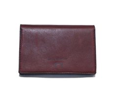 画像3: "JUTTA NEUMANN" Leather Wallet "the Waiter's Wallet" Medium Size　color : Burgundy / Turquoise Blue (3)