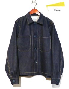 画像1: Riprap "DENIM SHIRTS WITH CERAMIC BUTTON" 　color : INDIGO　size : MEDIUM (1)