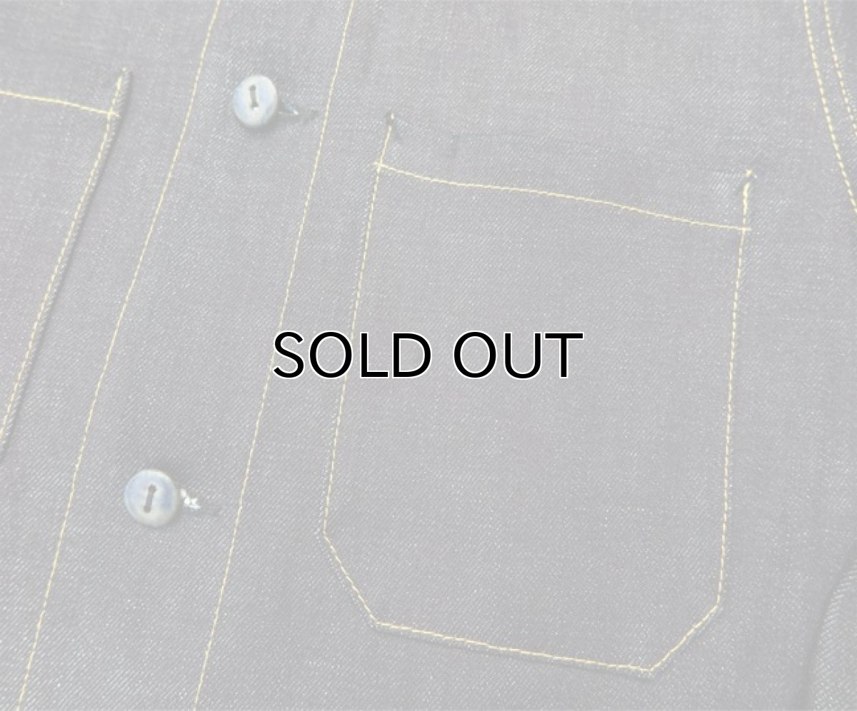 画像6: Riprap "DENIM SHIRTS WITH CERAMIC BUTTON"  color : INDIGO size : MEDIUM (6)