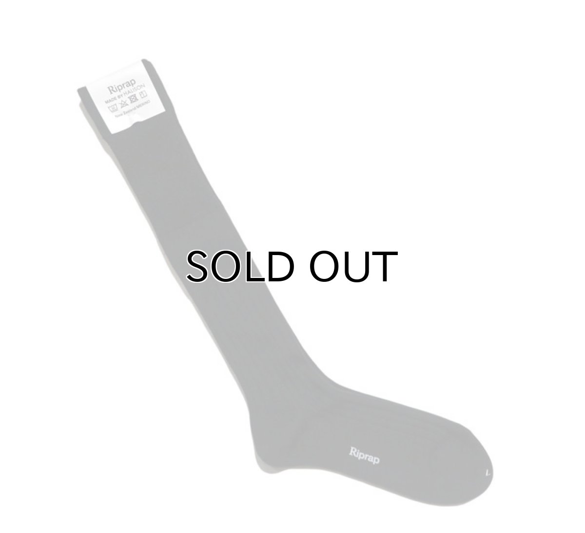 画像2: Riprap "NZ MERINO LONG HOSE SOCKS" color : BLACK size FREE (25~27cm) (2)