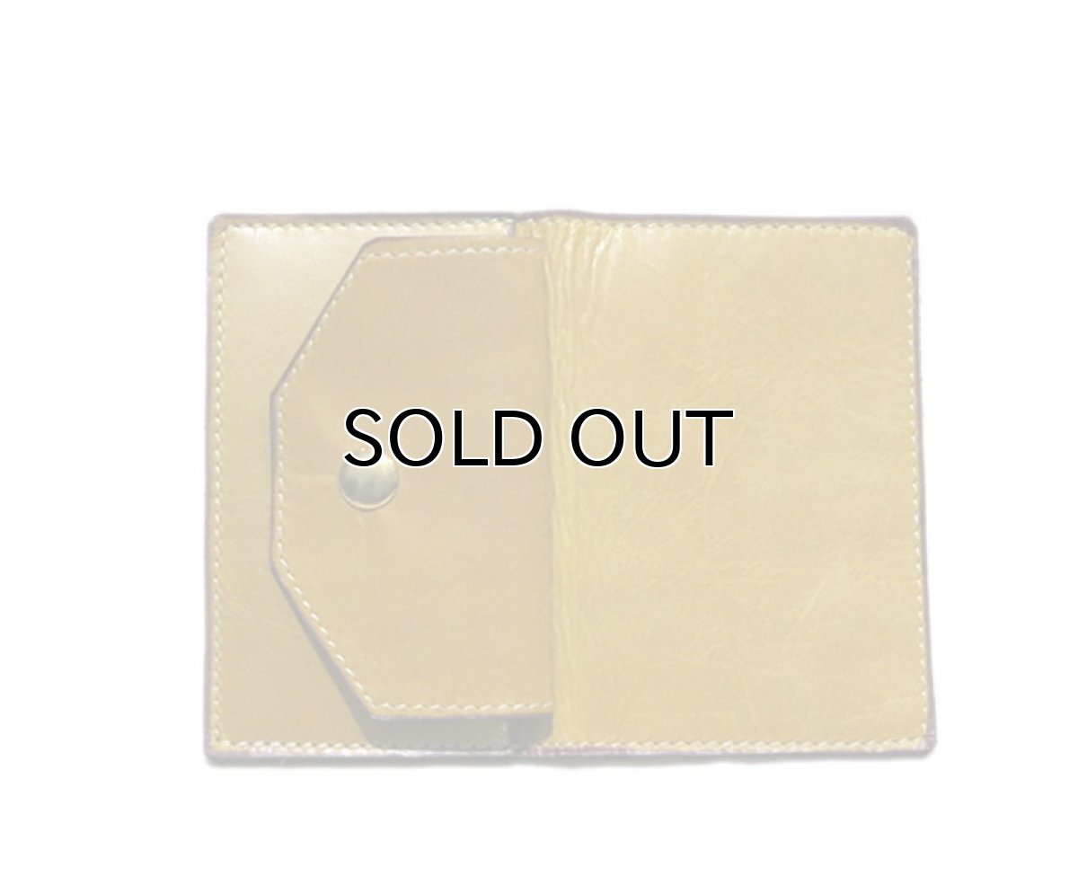 画像5: "JUTTA NEUMANN" Leather Card Case with Change Parse　color : Mustard / Dusty Blue (5)