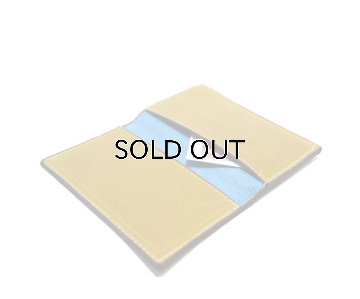 画像7: "JUTTA NEUMANN" Leather Card Case with Change Parse　color : Mustard / Dusty Blue (7)
