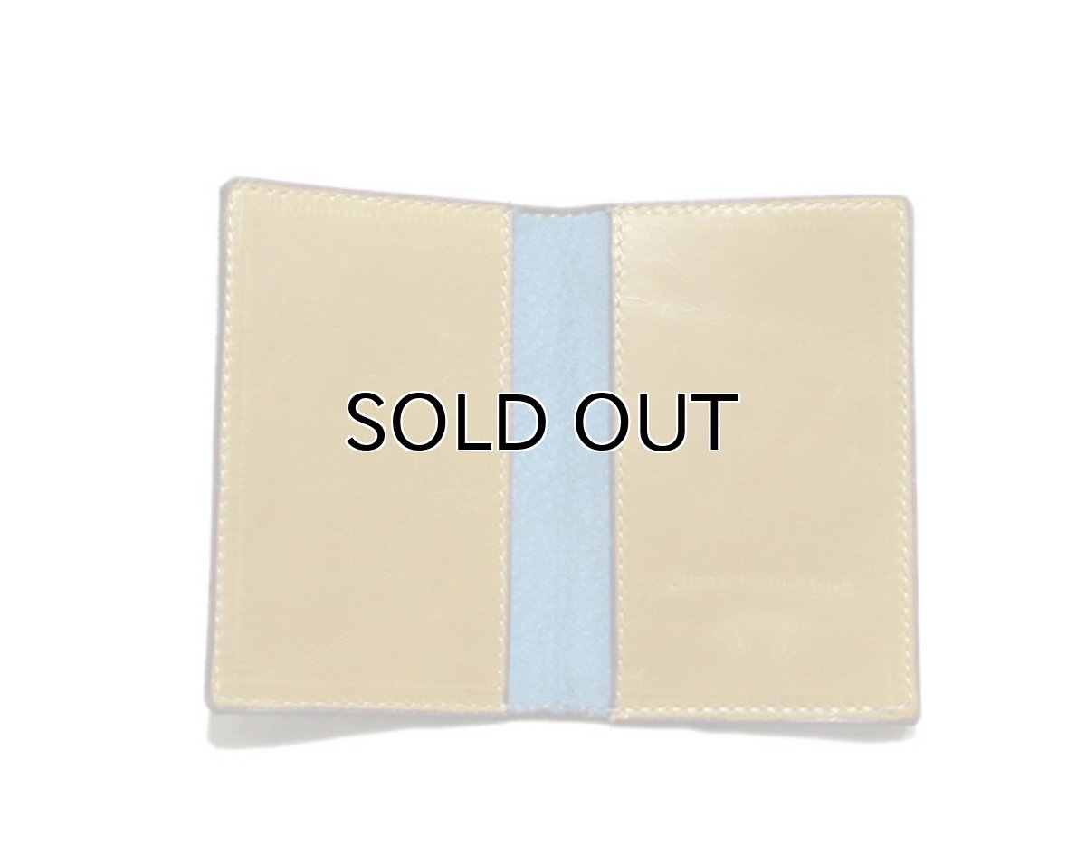 画像6: "JUTTA NEUMANN" Leather Card Case with Change Parse　color : Mustard / Dusty Blue (6)